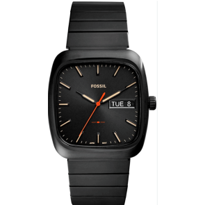 Watch strap Fossil FS5333 Stainless steel Black 22mm